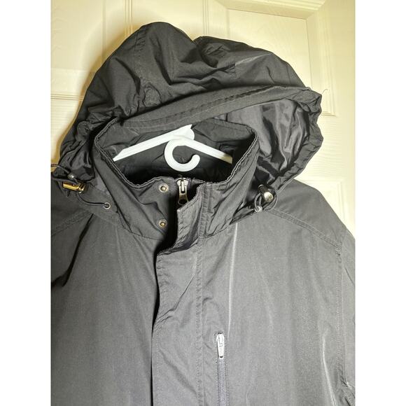 Timberland Men's Black Waterproof Shell Jacket rain wind jacket size Medium - Picture 6 of 12